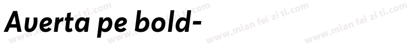Averta pe bold字体转换